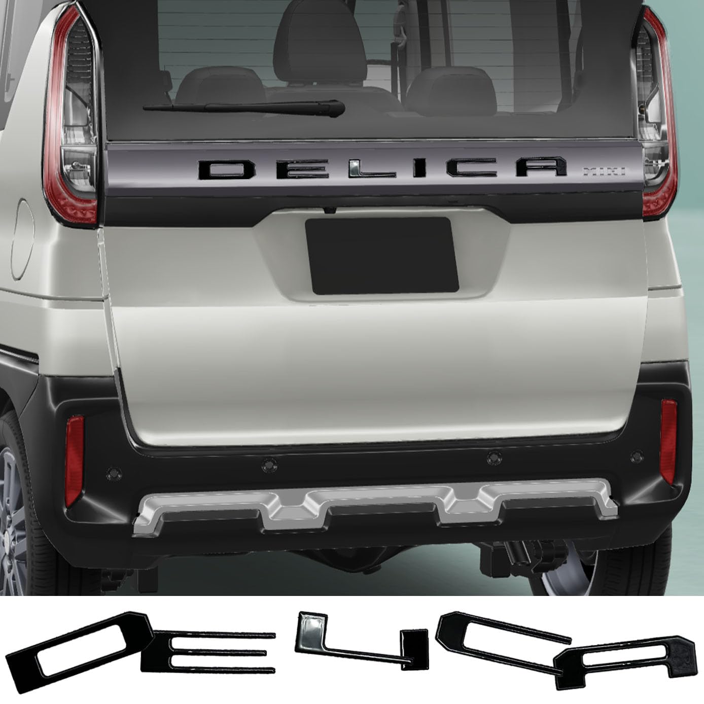 Amazon | HUDIY（フーディ）デリカミニ テールゲートエンブレム DELICA